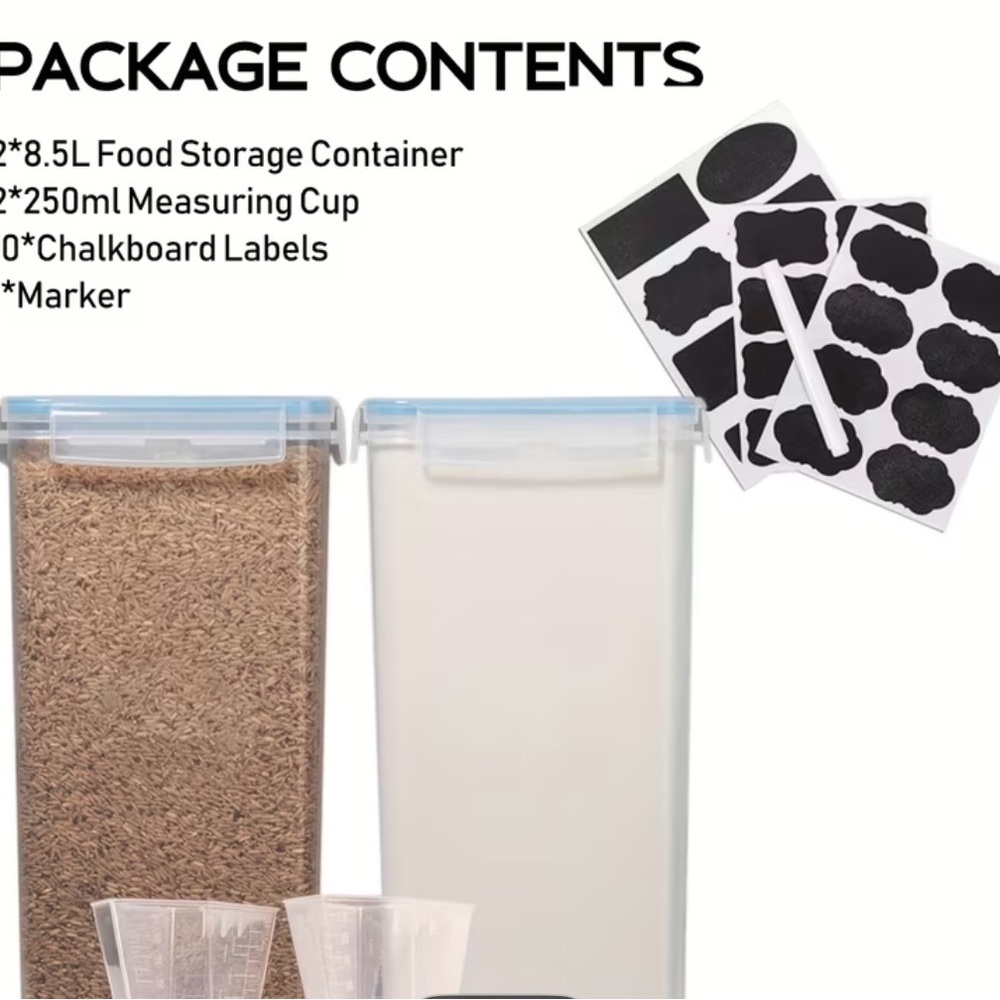 Large Food Storage Containers Set - - Picture 3 of 5